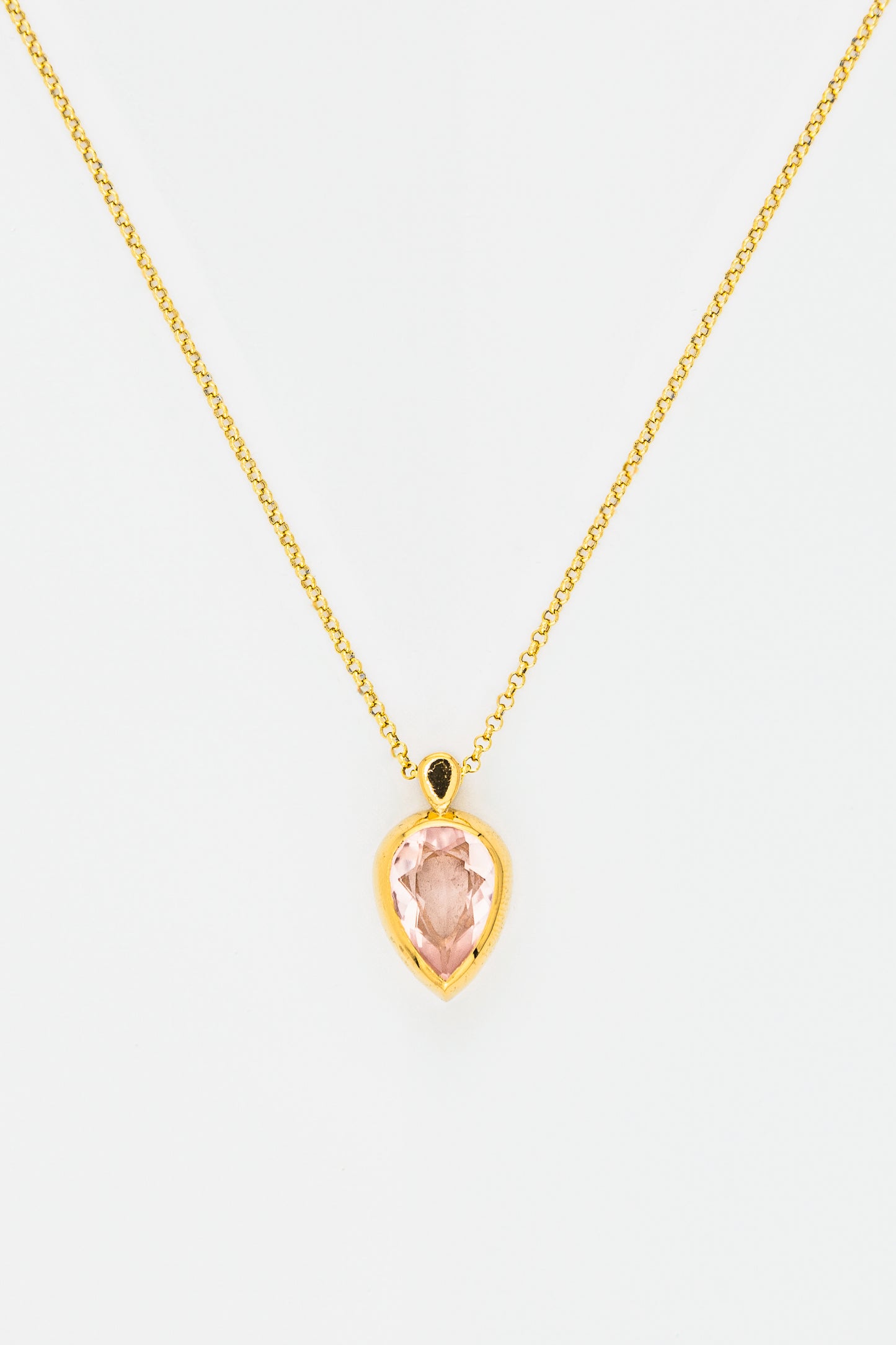 Collar Cuarzo Rosa Pera