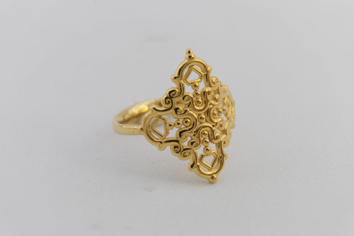 Anillo Creu Mallorquina JVP Barroco V1