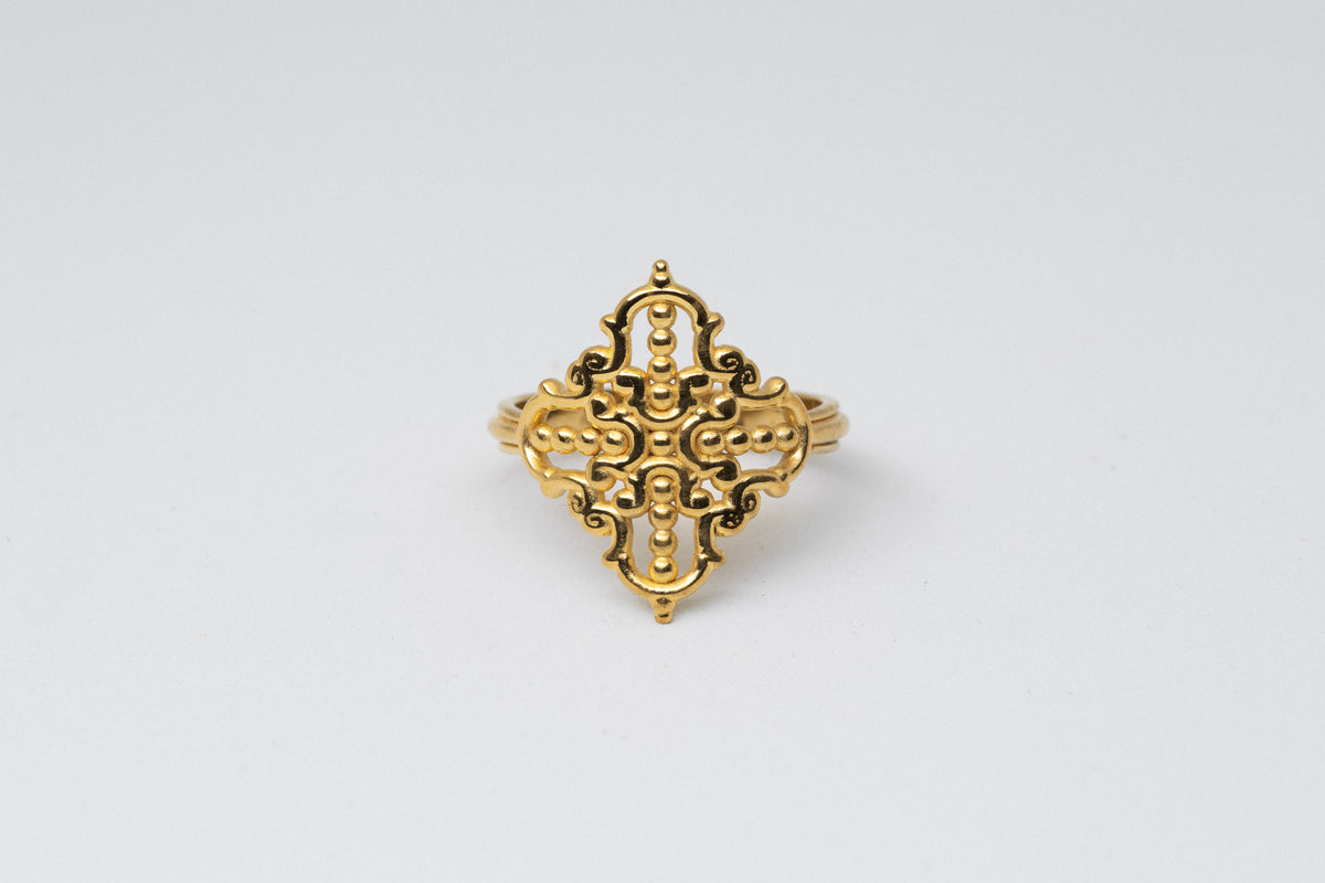 Anillo Creu Mallorquina JVP Barroco V2
