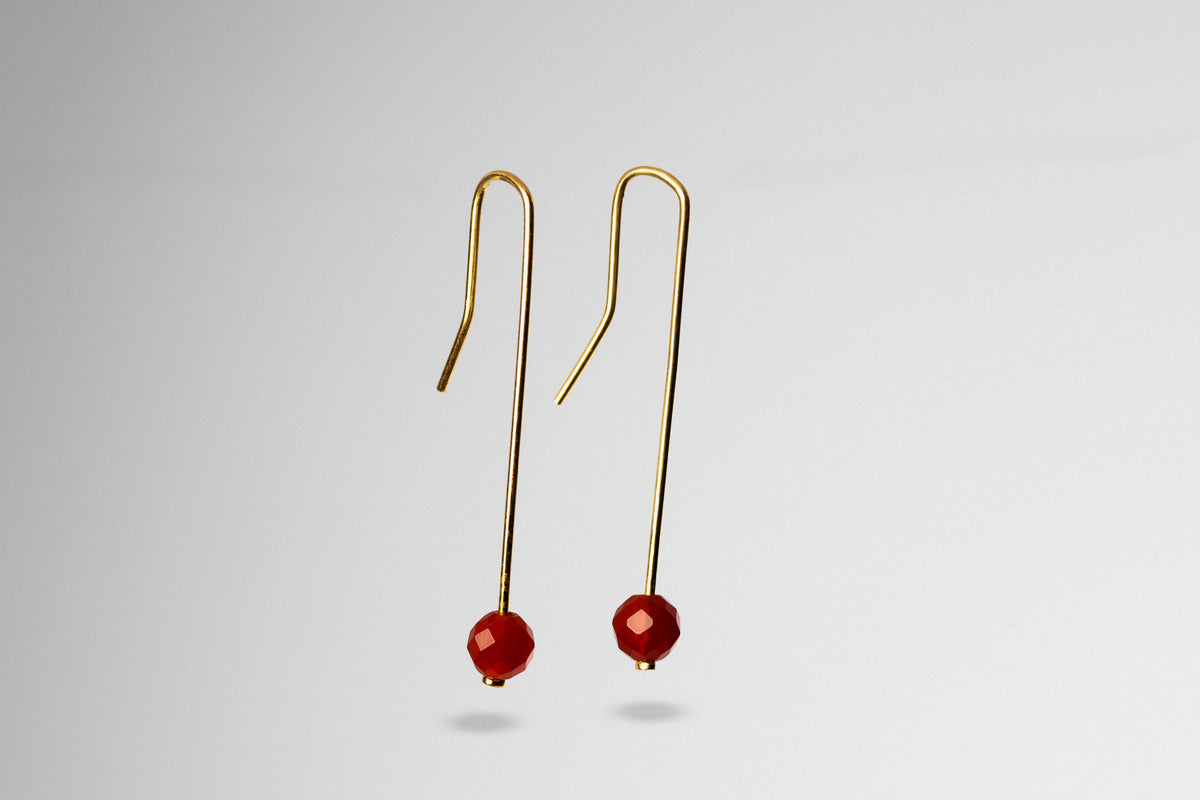 Red Dorado Agate Earrings