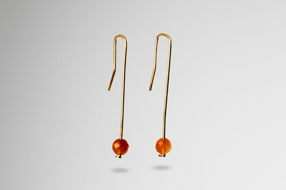 Red Dorado Agate Earrings