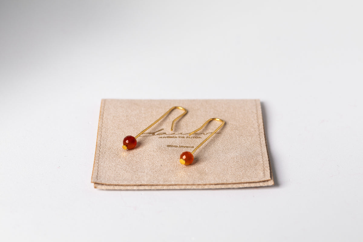 Red Dorado Agate Earrings