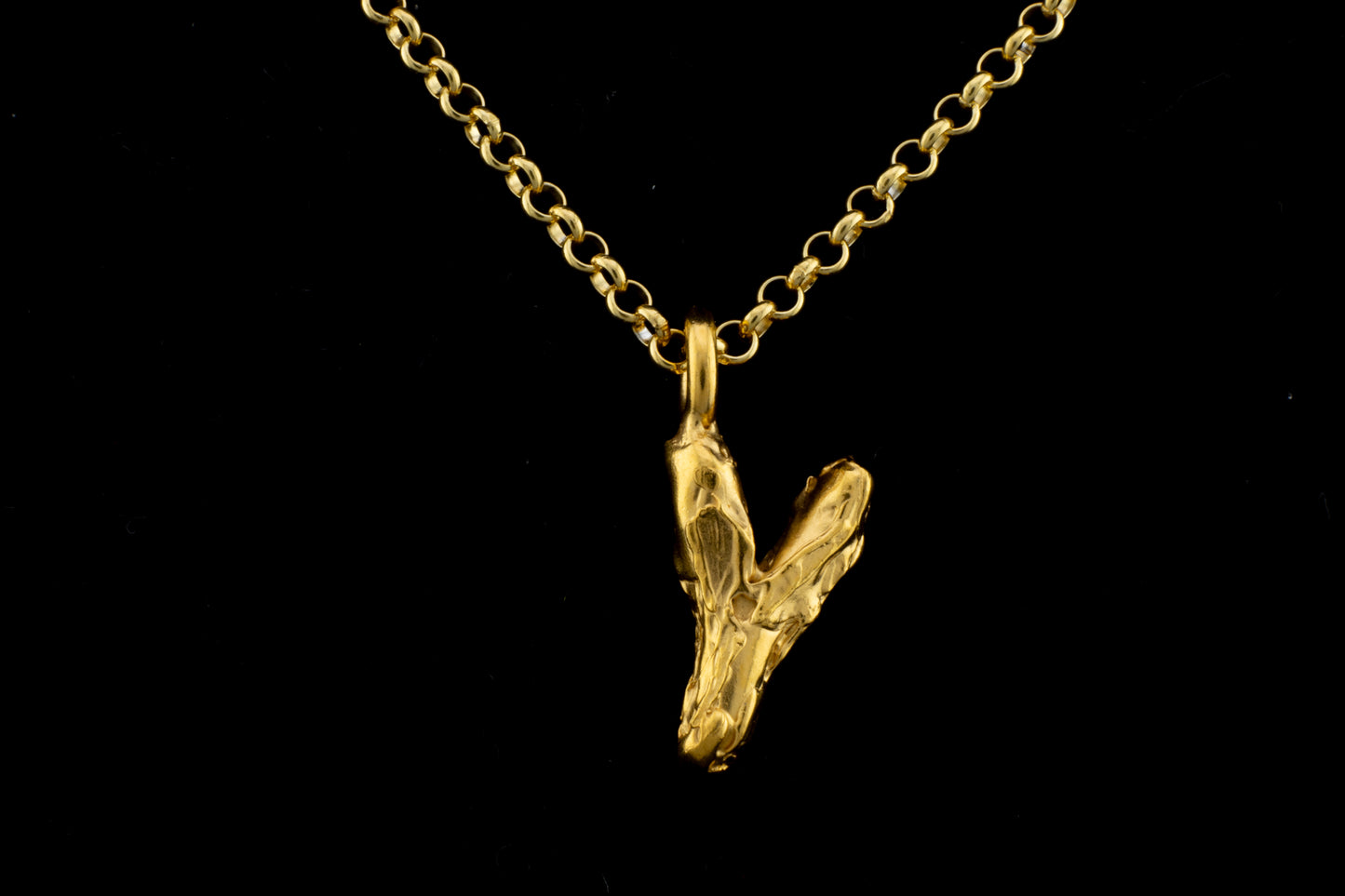 Colgante Y bañado en oro