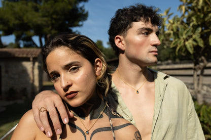 Collar Topacio Swiss Blue Redondo