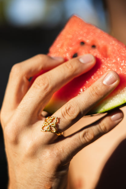 Anillo Creu Mallorquina JVP Minimalista V2