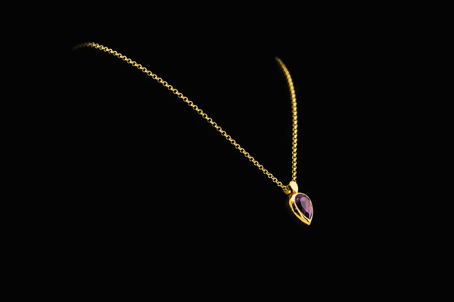 Collar Amatista Pera