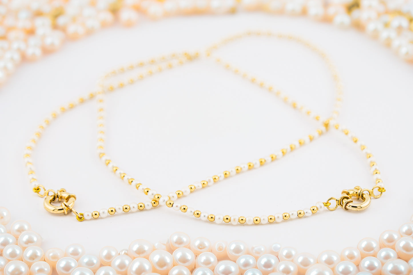 Collar Perlas Del Dorado Con Cuentas