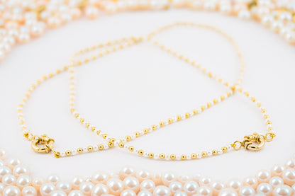 Collar Perlas Del Dorado Con Cuentas