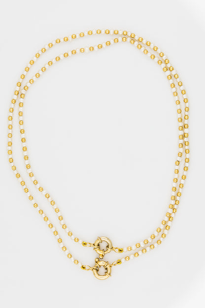 Collar Perlas Del Dorado Con Cuentas