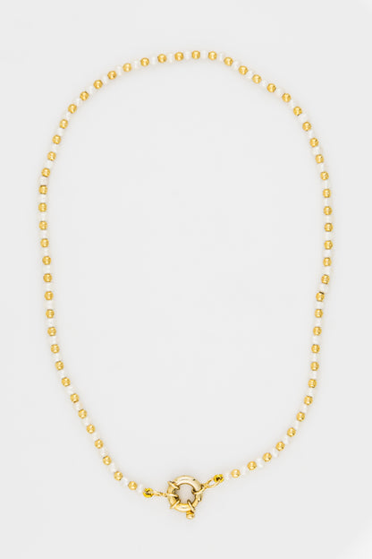 Collar Perlas Del Dorado Con Cuentas