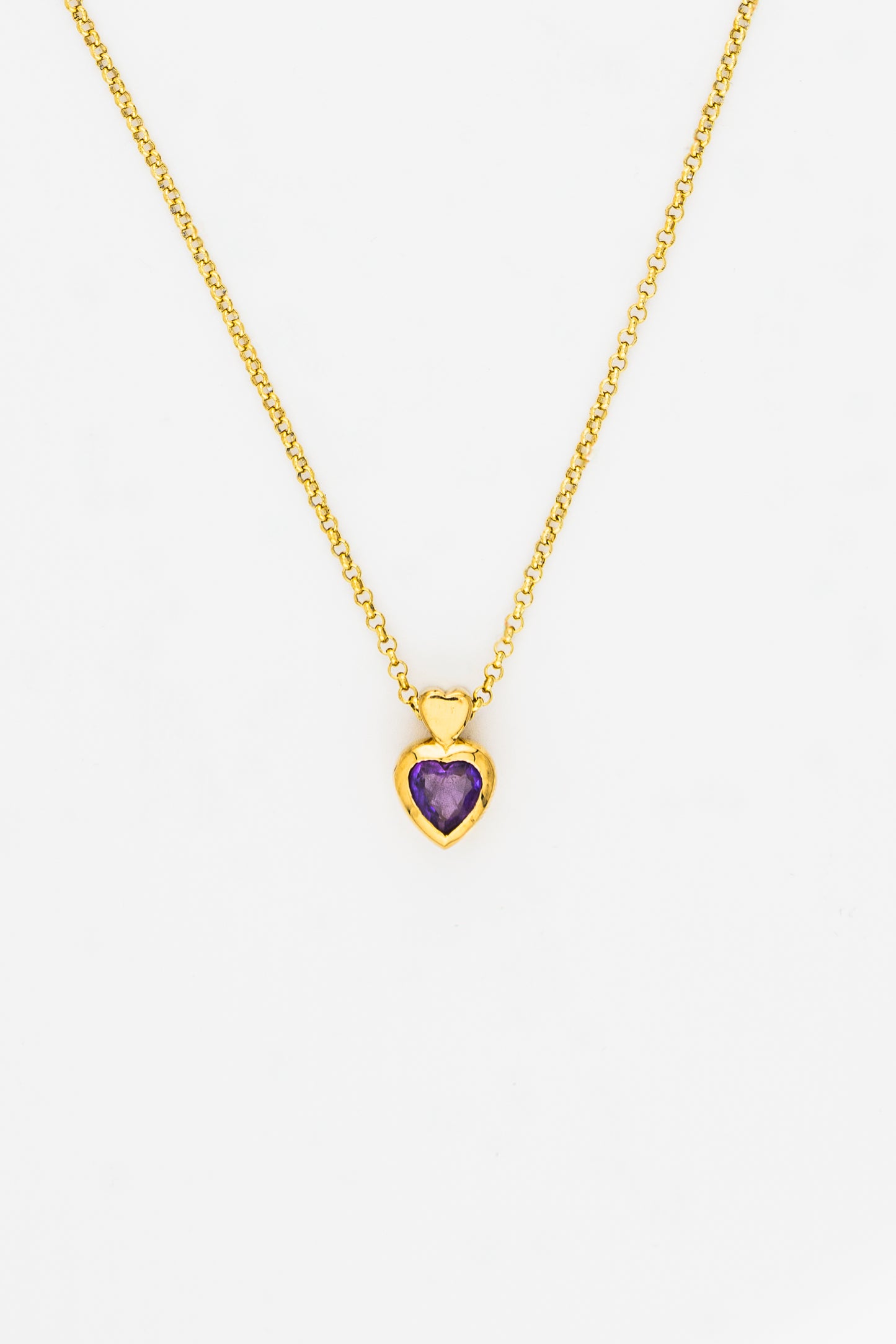 Collar Amatista Corazón