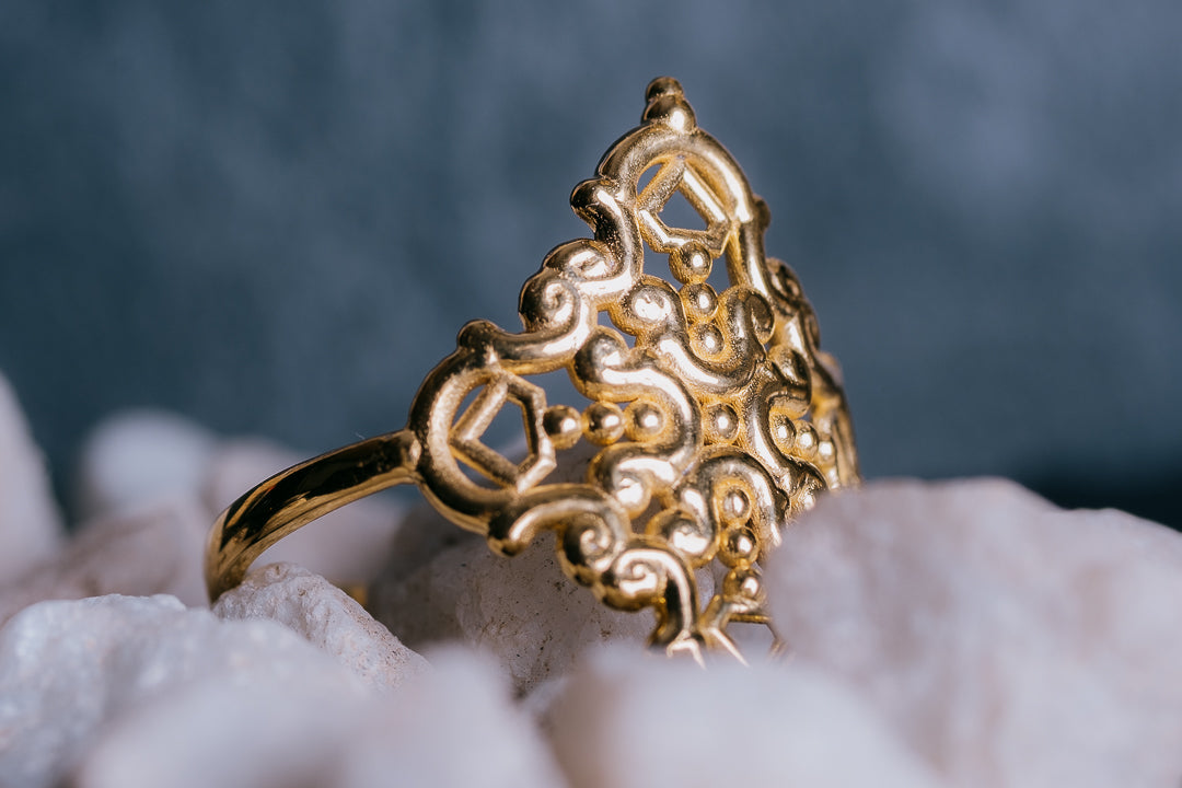 Anillo Creu Mallorquina JVP Barroco V1