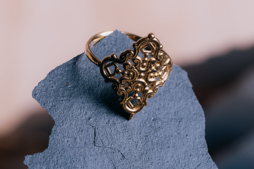 Anillo Creu Mallorquina JVP Barroco V1